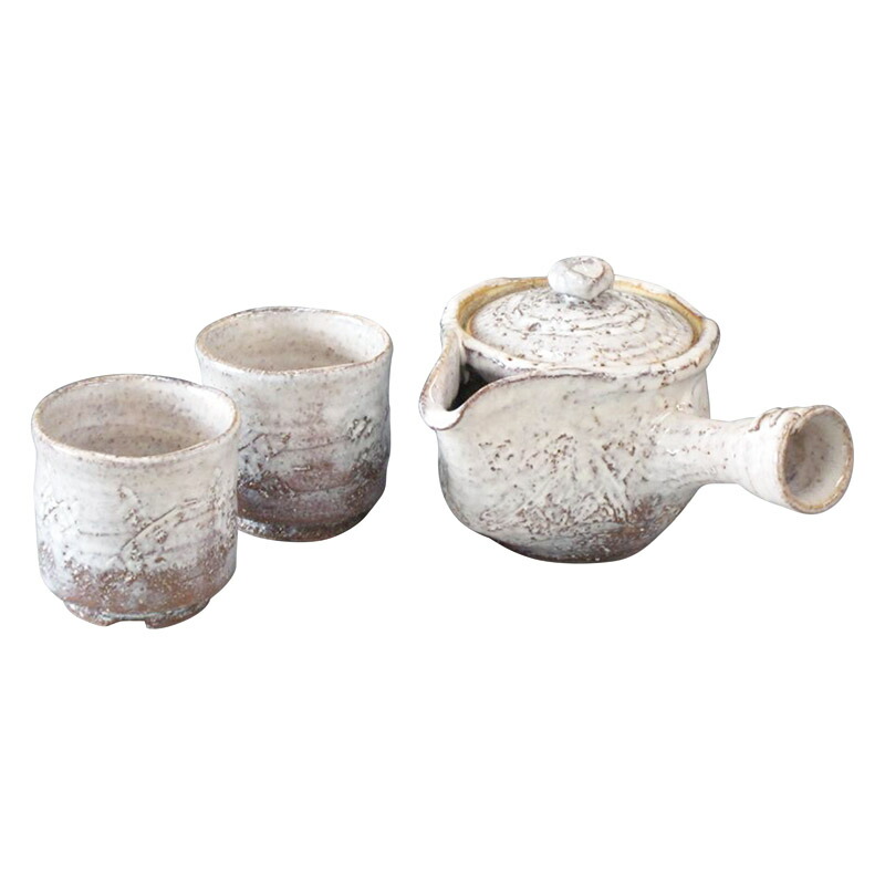 萩焼 三戸逸雄作 荒土小茶器揃 お茶用品セット-キッチン用品・食器・調理器具-コーヒー・お茶用品