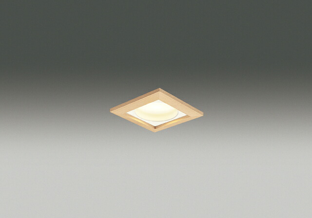 東芝ライテック 和風LEDダウンライト LEDダウンライト 角型 埋込穴125mm 白木 器具のみ ランプ別売 ユニット型ランプ｜ミノクニ商店 8,300円
