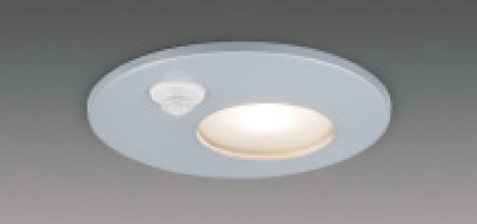 東芝ライテック LEDダウンライト 人感センサー 埋込穴150mm シルバー 器具のみ ランプ別売 ユニット型ランプ