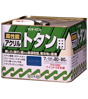 サンデーペイント アクリルトタン 7L ナスコン 屋外トタン塗装 耐候性 色彩鮮明 トタン板 カラートタン