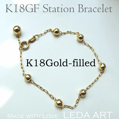 Leda Art K18gf 18 K Gold Field Station Bracelet Rakuten Global Market K18gf 18 K Gold Field Station Bracelet