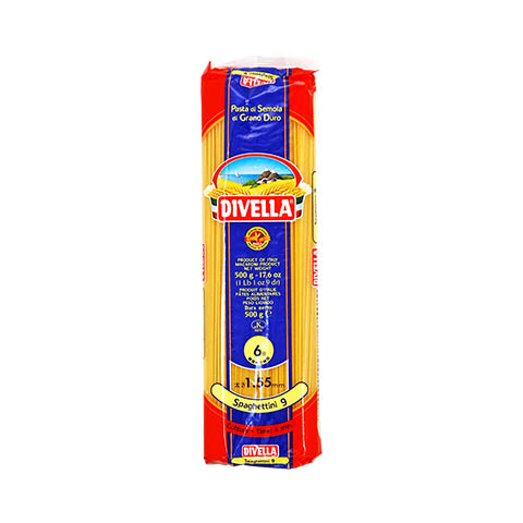 ディヴェッラ DIVELLA No.9 スパゲッティーニ 1.55mm 500g 24袋 1ケース 包装不可 他商品と同梱不可画像