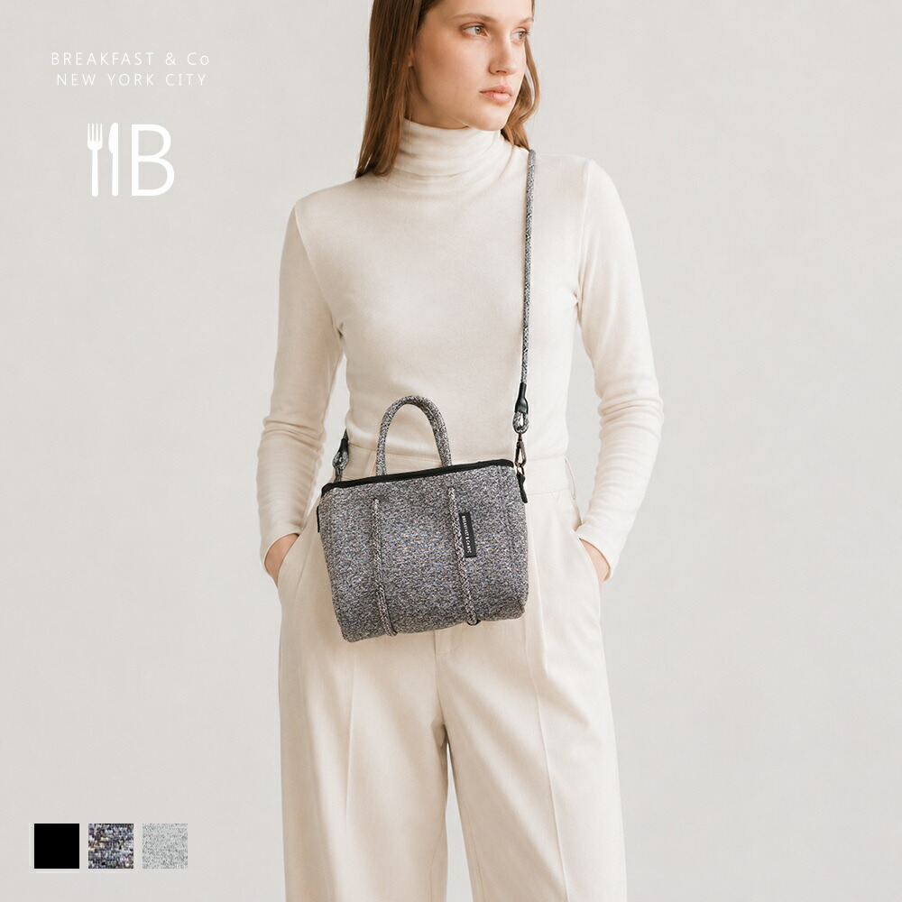【20%OFF★百貨店SALE】★取って置く受け付け中★BREAKFAST \u0026 Co NYC ZIP XXS トートバッグ レディース 小さめ 小 ごく小さい 今めかしい 愛くるしい 軽さ 撥水 チャック たわい無い 無地 洗える トートバック ネオプレン ネオプレーン トート 体育館御徒面子 御徒面子
