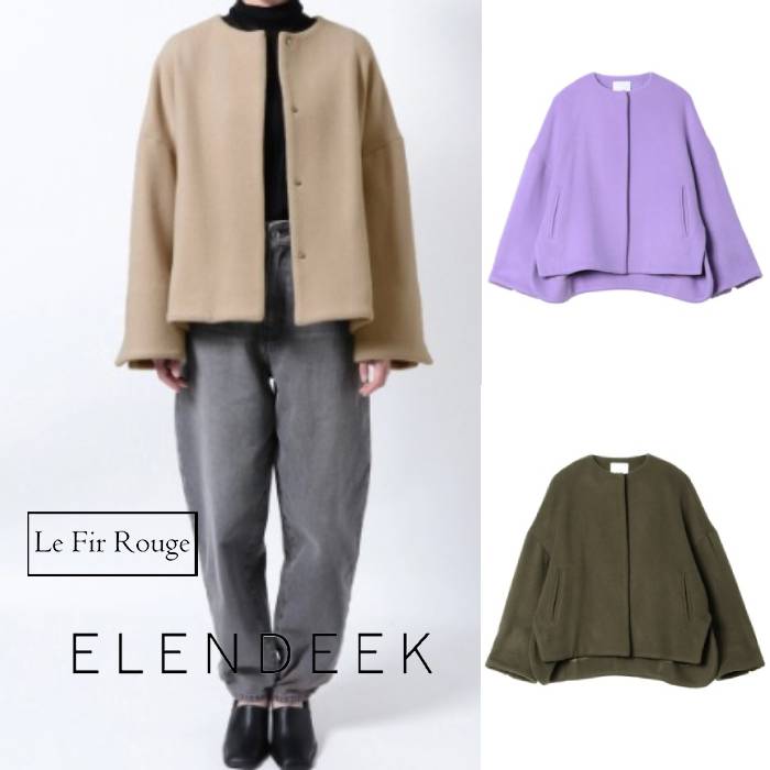 ELENDEEK コート アウター ELENDEEK FORM SHORT COAT レディース