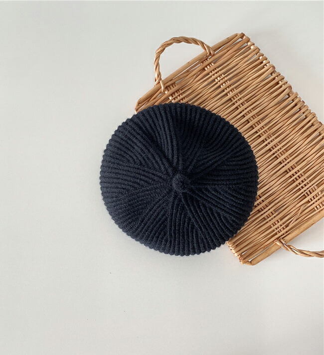 送料無料 ベレー帽 レトロ 女の子 ニットベレー帽 男の子 キッズ おしゃれ ニット帽 帽子 ニット 大人 ジュニア帽子