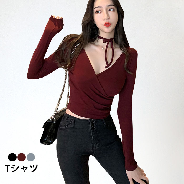 【選べる2枚セット】レディース  VネックTシャツ 楽天市場】vネック 半袖 美ライン Tシャツ レディース 大きい
