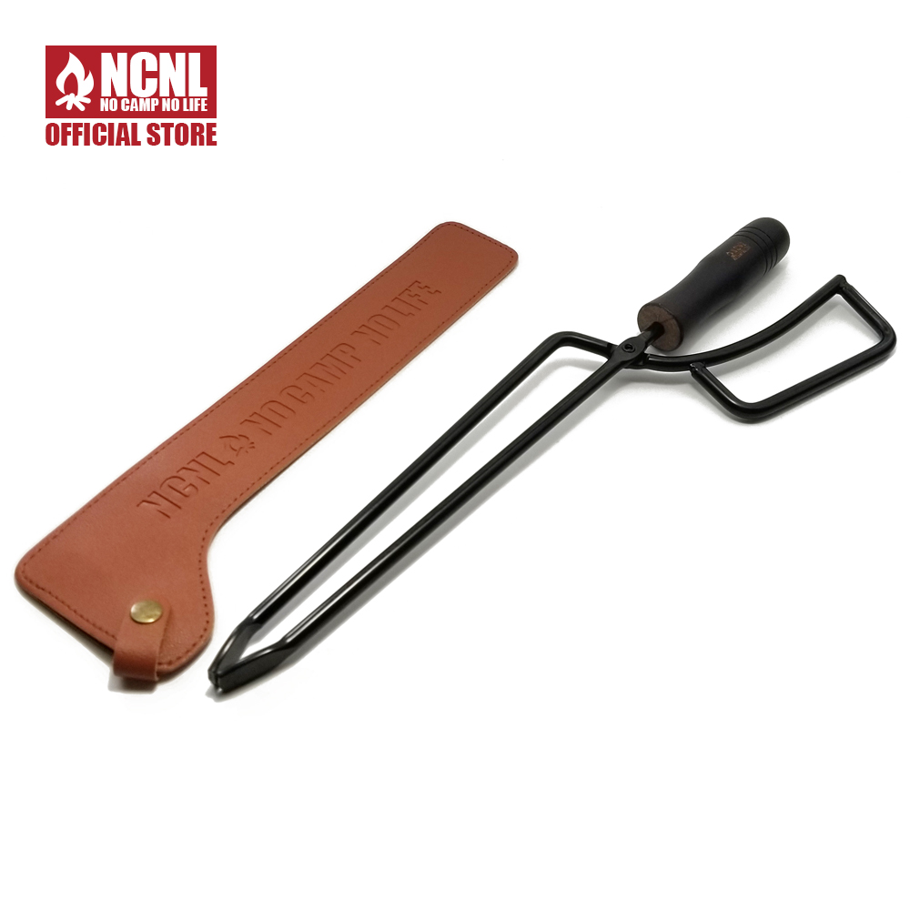 楽天市場】薪ばさみ 火ばさみ ダークブラック 黒茶 焚き火トング