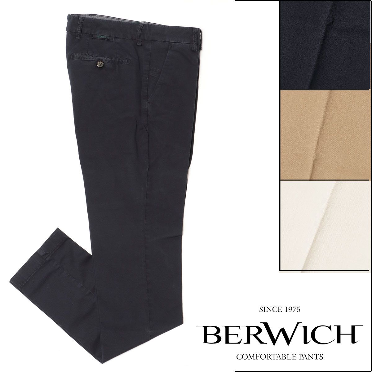 【干場氏別注】 BERWICH H DUE ストレッチウールパンツ ベルウィッチ BERWICH | H DUE 【干場別注モデル】H DUE 永久クリース ストレッチ