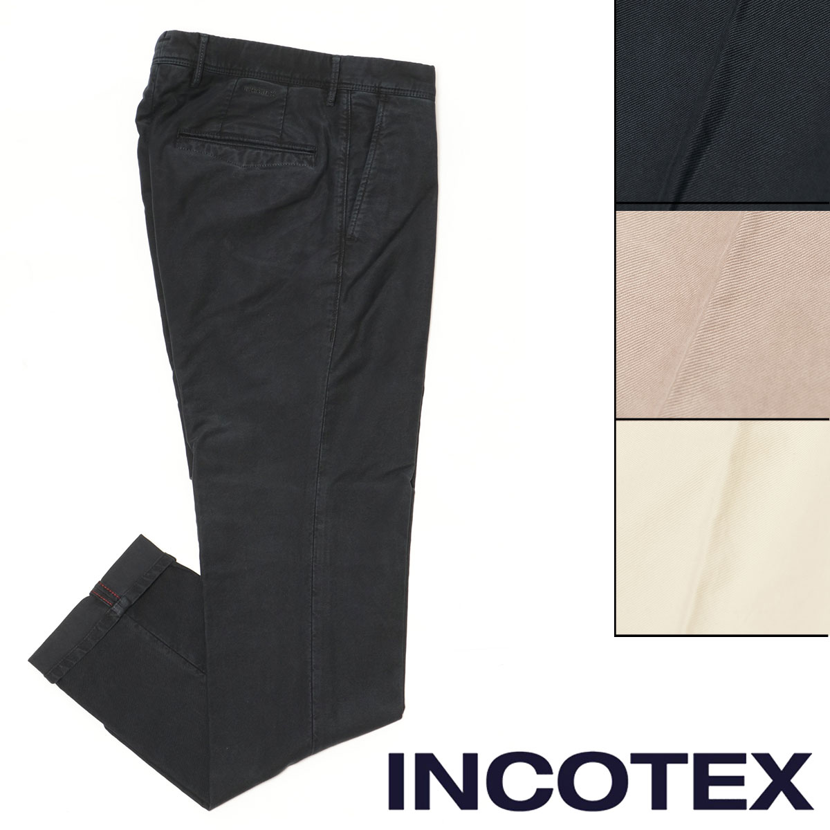 【30%OFF】INCOTEX SLACKS インコテックス スラックス (100番) SLIM FIT ガーメントダイコットンストレッチギャバジンテーパードチノ S1004611 S1004611 【返品不可】100