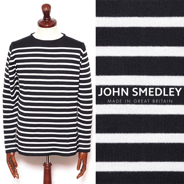 ジョン・スメドレー JOHN SMEDLEY CHELTON シーアイランドコットン 24ゲージ 間借り人 小船のど首 編み物 米国海軍x 白いこと chelton-na 100