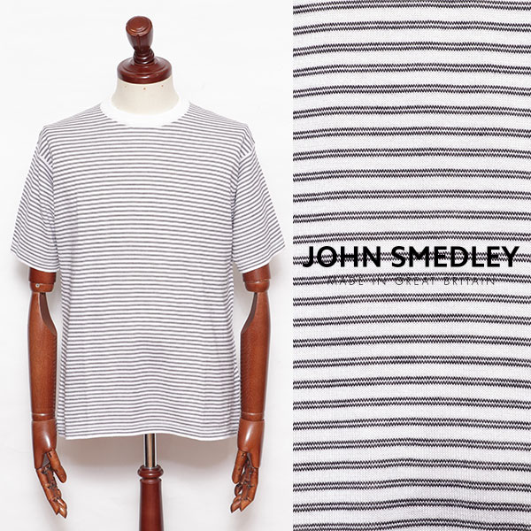 ジョンスメドレー　マイクロボーダー モックネック ニット　M JOHN SMEDLEY｜ジョンスメドレー日本公式