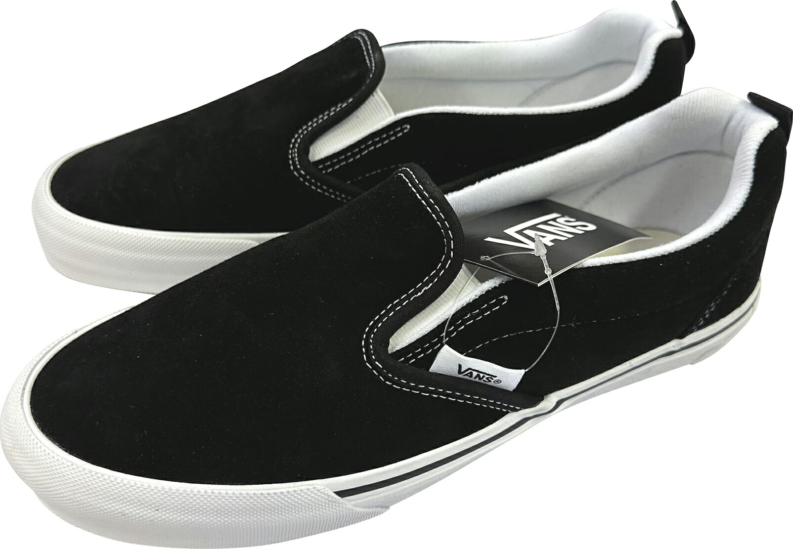 バンズ　ニュースリップ VANS KNU SLIP ブラックスエードカラー 品番「VN0009QD6BT」 ヴァンズ 海外正規並行輸入品 サイズ交換片道送料無料