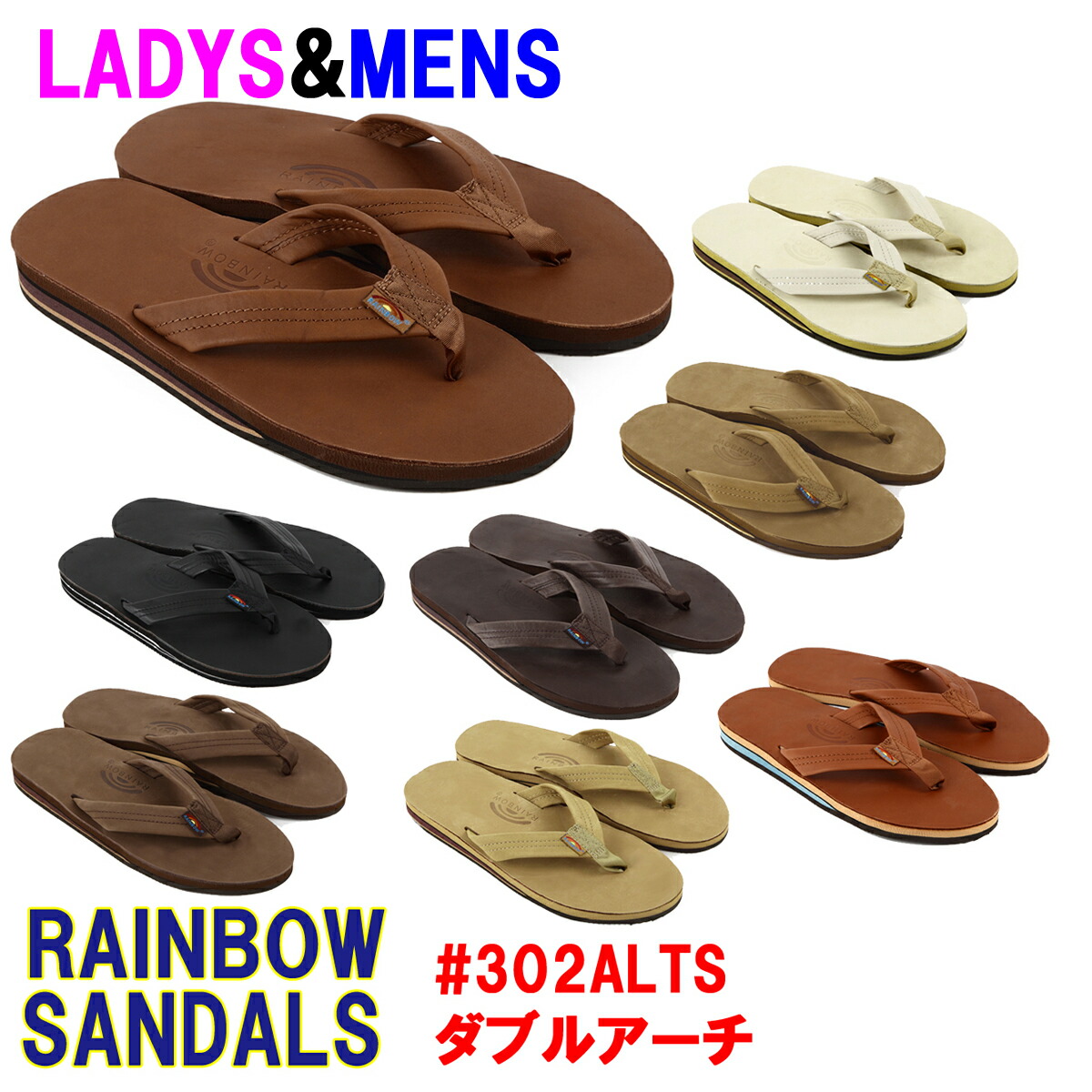 新品　USA製 レインボーサンダル　ラバー　メンズ MEDIUM 未使用 RAINBOW SANDALS - (M)アメリカ製Rainbow Sandalレインボー