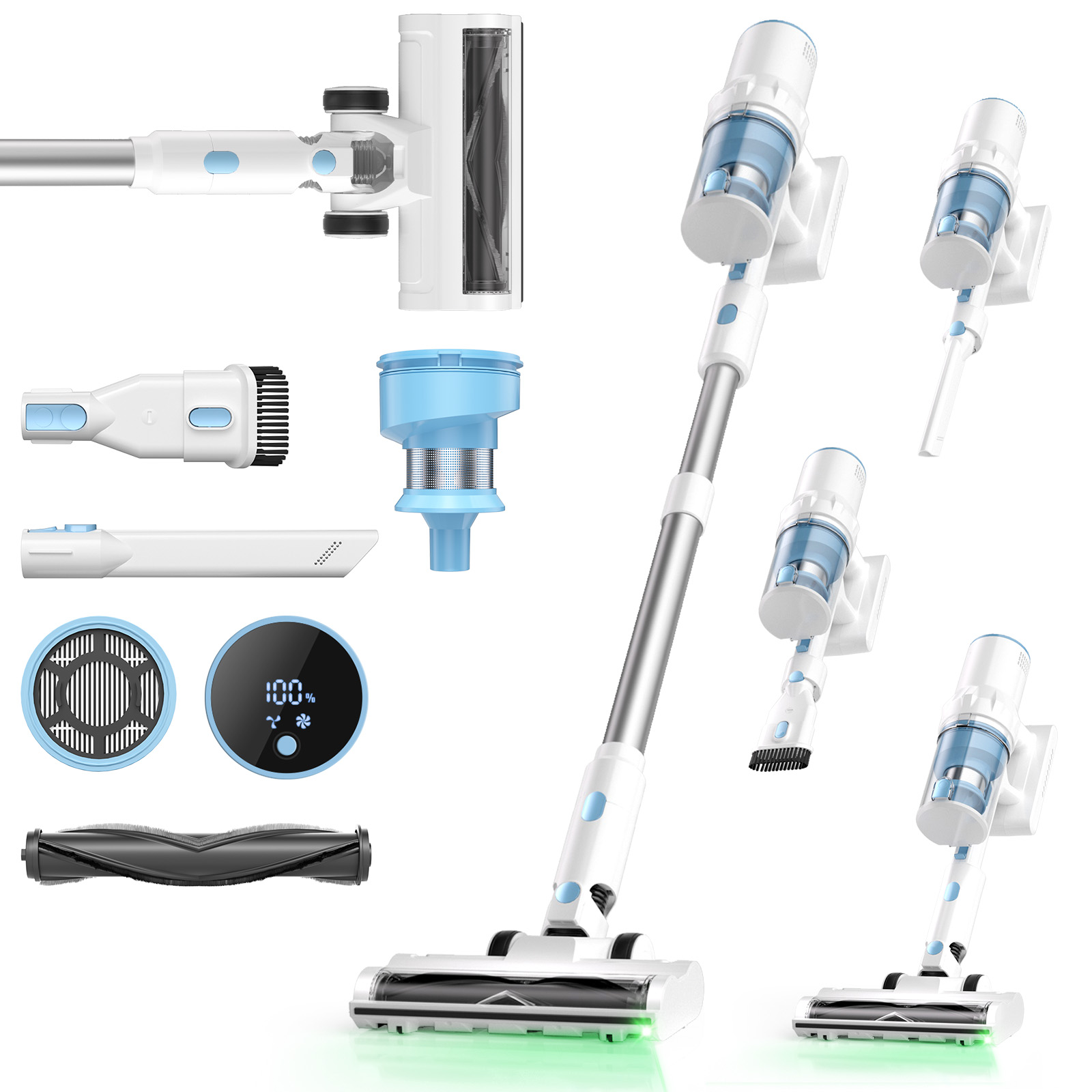 楽天市場】掃除機コードレス【55000PA超強力吸引・自立式設計