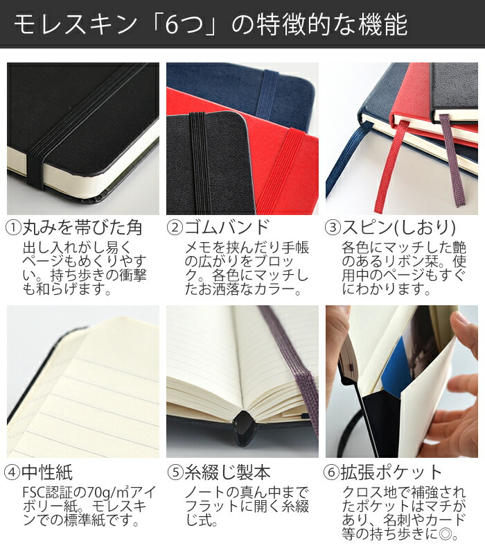 楽天市場 モレスキン ノート ポケット ハードカバー クラシック 方眼 横罫 ドット方眼 小さい おしゃれ ハード メモ帳 ミニ 海外 輸入 デザイン文具 Moleskine デザイン文具 Leilo レイロ