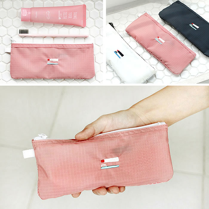楽天市場 ポーチ 歯ブラシポーチ 2nul 2nul 旅行 歯ブラシケース トラベルポーチ 洗面ポーチ かわいい お泊り 持ち運び メッシュ 薄い 出張 Toothbrush Pouch シンプル トラベル用品 ポケット付き デザイン文具 Leilo レイロ