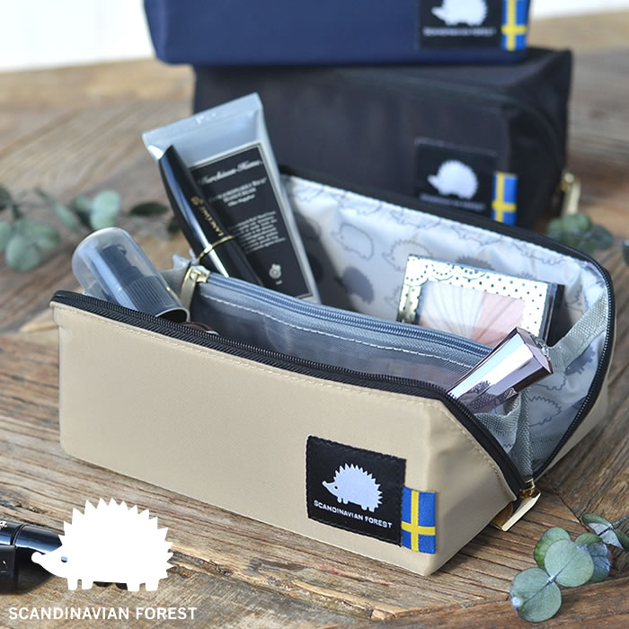 楽天市場 マルチ ポーチ スカンジナビアンフォレスト 化粧ポーチ メイクポーチ Pacapo パカポ M 大容量 おしゃれ 小物入れ かわいい 北欧 サニタリーポーチ 可愛い ステーショナリーケース 文房具 収納 ギフト プレゼント ペンケース 高校生 Moz デザイン文具 Leilo
