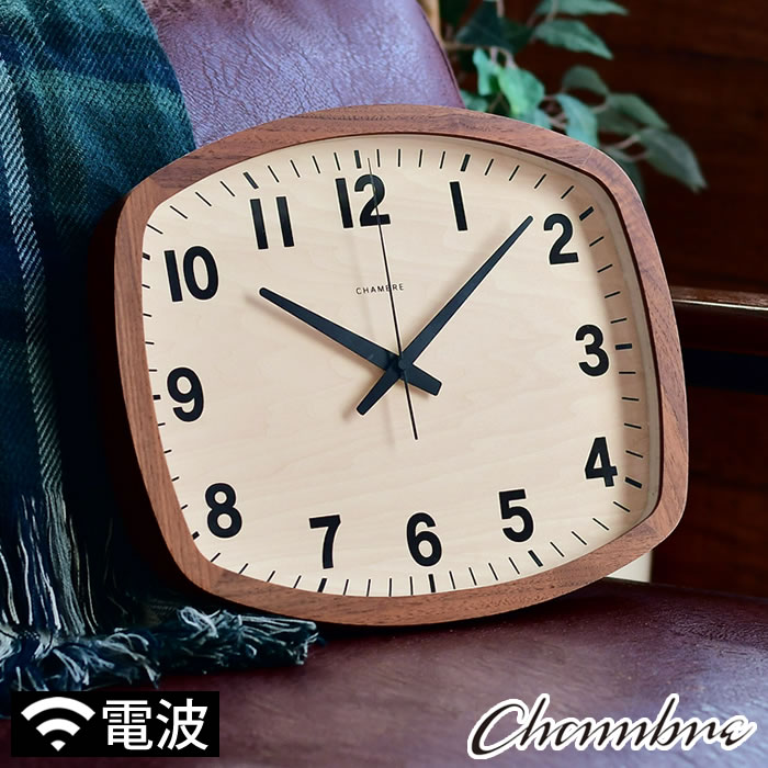 インターゼロ CHAMBRE シャンブル 電波掛け時計　日本製 電波時計 DROP CLOCK WARM GRAY | シャンブル【CHAMBRE】by