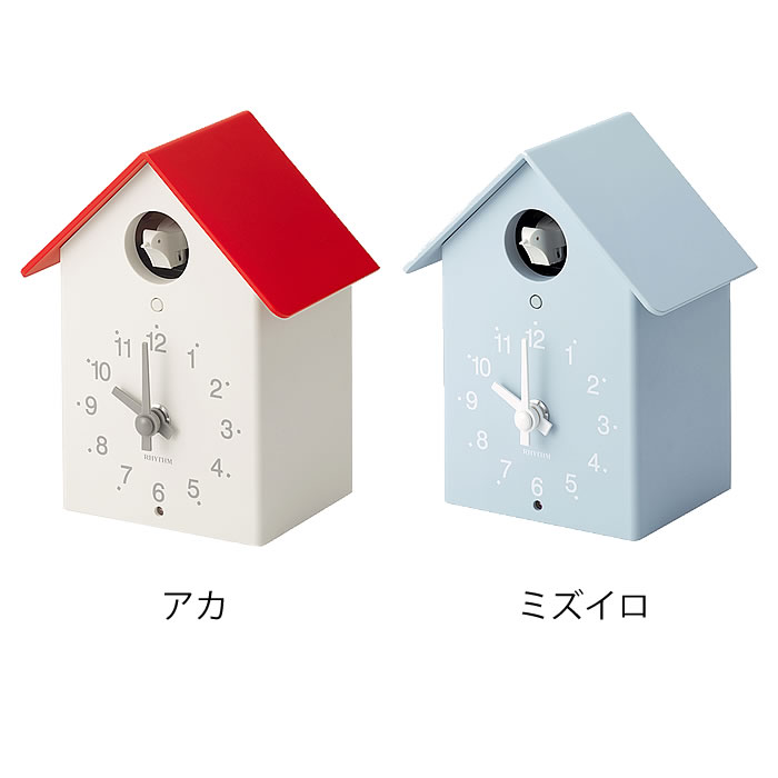 柔らかい リズム ふいごカッコー 鳩時計 おしゃれ カッコー 時計 壁掛け時計 置き時計 仕掛け クオーツ 置き掛け兼用 アナログ 北欧 ふいご式 インテリア かわいい ギフト シンプル リビング Fucoa Cl