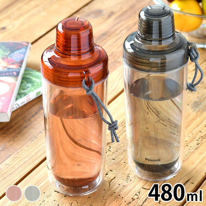 楽天市場】ピーコック魔法瓶工業 クリアボトル （ダブルウォール