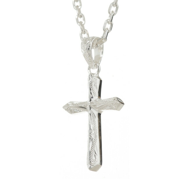 【正規品】Maxi マキシ ハワイアンジュエリー ペンダント アングルクロスペンダント ネックレス シルバー 925 Silver プレゼント ラッピング 送料無料 レディース メンズ シンプル レイピカケ 5121-013-4