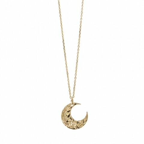 【正規品】【お取り寄せ品】Maxi ハワイアンジュエリー ネックレス マキシ 【WEB限定】Hoaka(三日月)ネックレス 10KYG 10金ゴールド イエローゴールド プレゼント ラッピング 送料無料 レディース メンズ シンプル レイピカケ 【商品コード：5198-006-0】 クリスマス