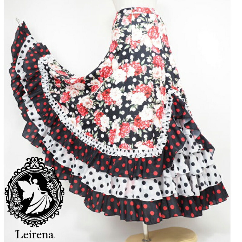 楽天市場】フラメンコ衣装 フラメンコファルダ フラメンコスカート