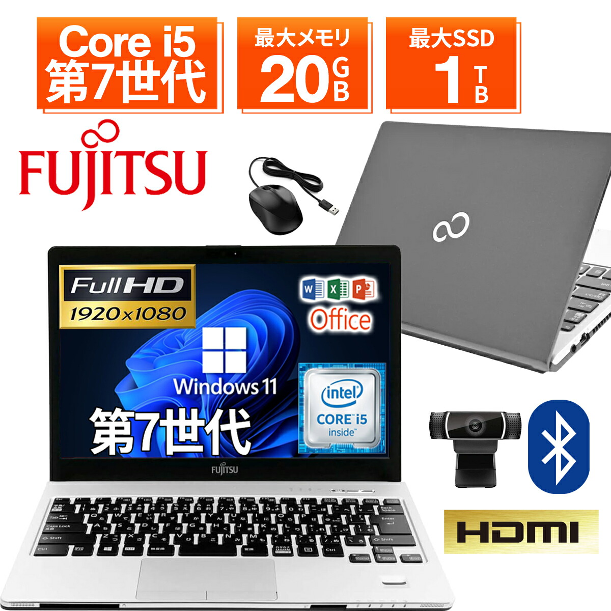 楽天市場】【やや訳アリ】ノートパソコン 13.3インチ SSD256GB
