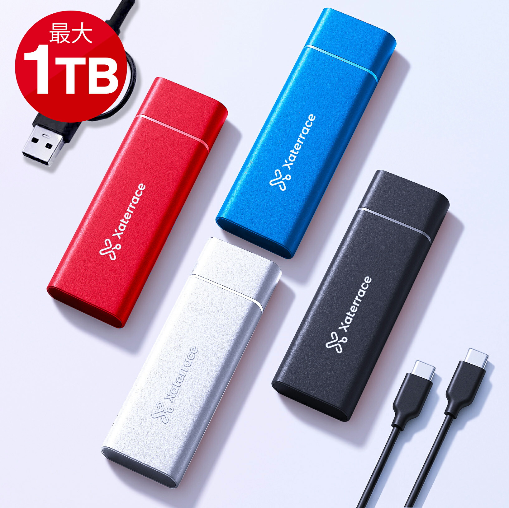 楽天市場】【1500円オフ&ポイント3倍】外付けSSD 最大1TB SSD NVMe 外