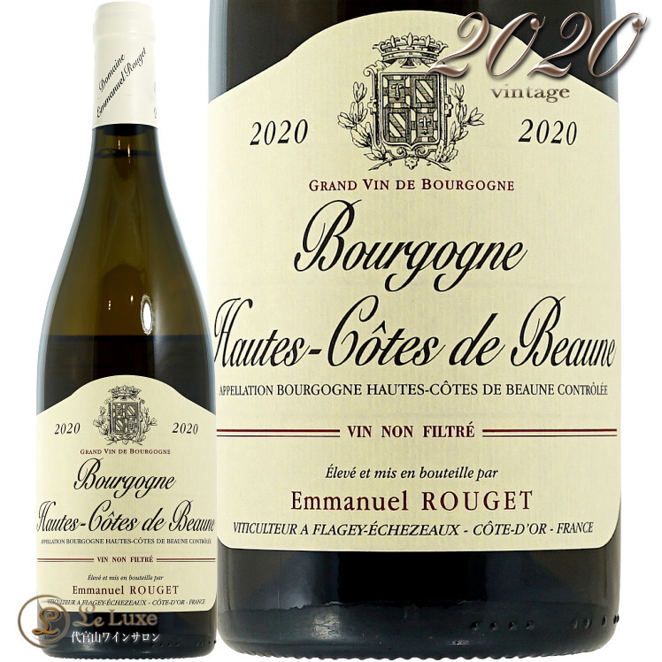 2020 ブルゴーニュ オート コート ド ボーヌ ブラン エマニュエル ルジェ 白ワイン 辛口 750ml Emmanuel Rouget Bourgogne Hautes Cotes de Beaune Blanc｜代官山ワインサロン Le・Luxe