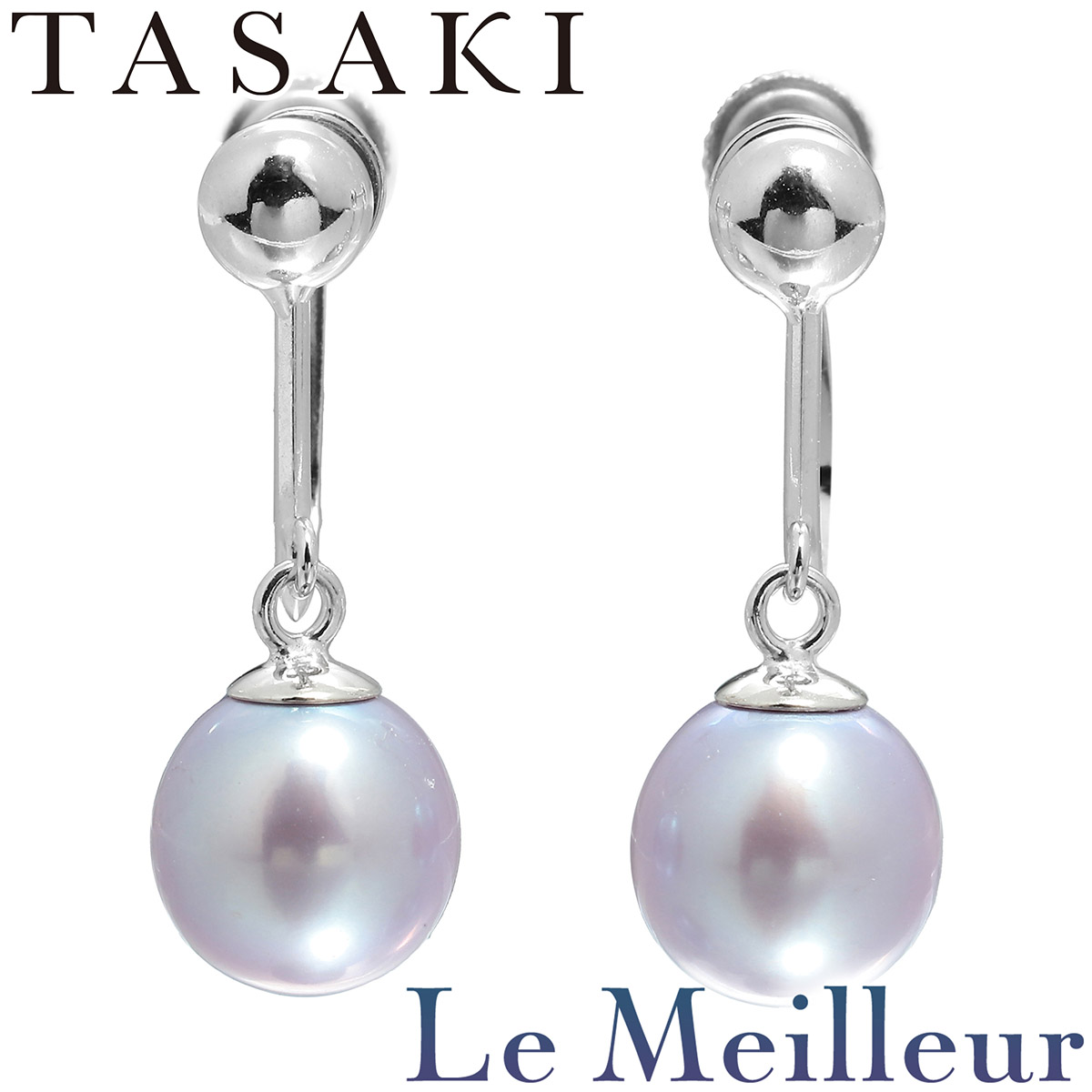 タサキ TASAKI 1粒パール イヤリング 真珠 7.1mm K18|Le meilleur(ルメイユ)
