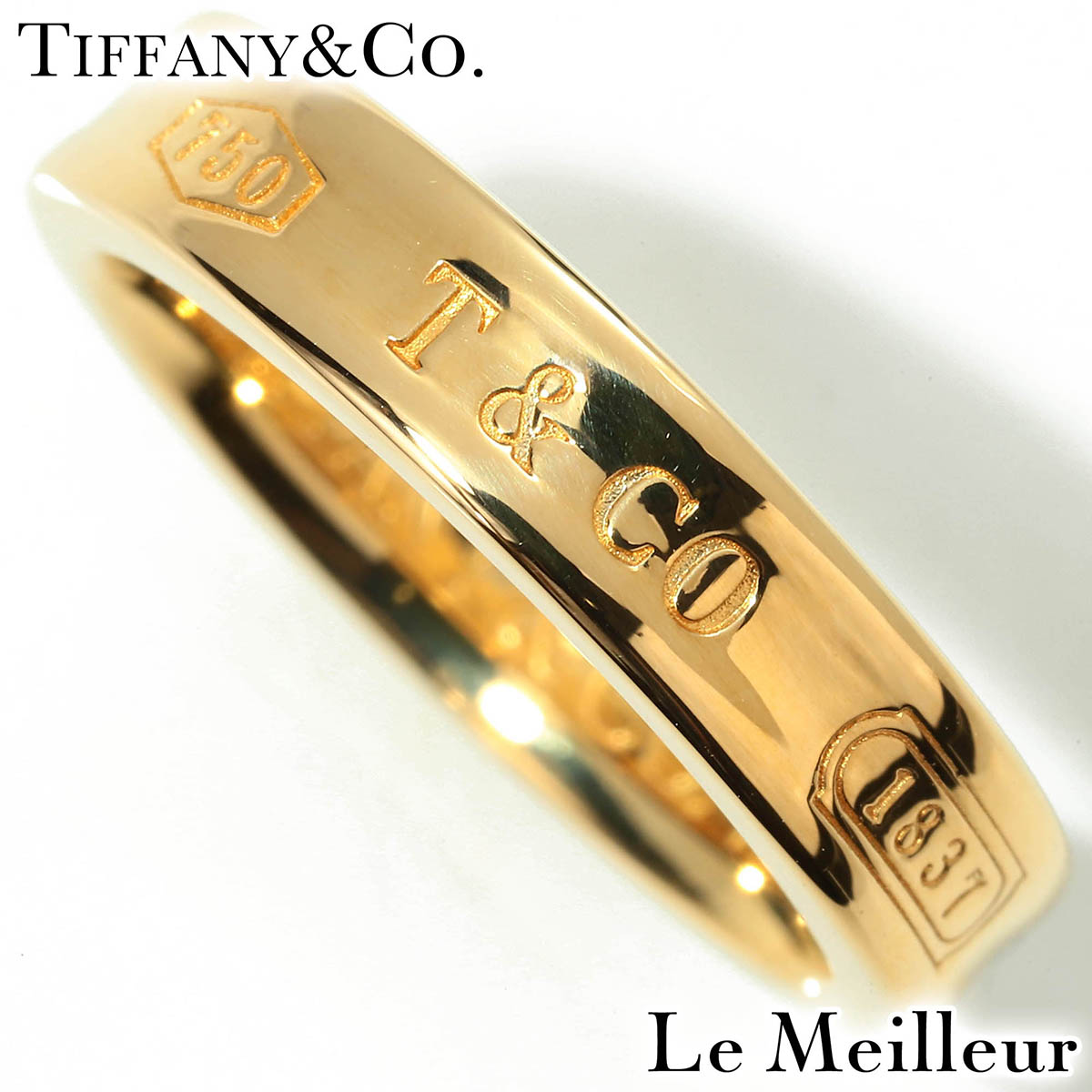 【ポイント5倍★7/25-8/2限定】TIFFANY&Co. ティファニー Tiffany 1837 イエローゴールド K18YG ナローリング 6.5号 指輪【中古】【新品仕上げ済】｜Le meilleur（ルメイユ） 100,000円