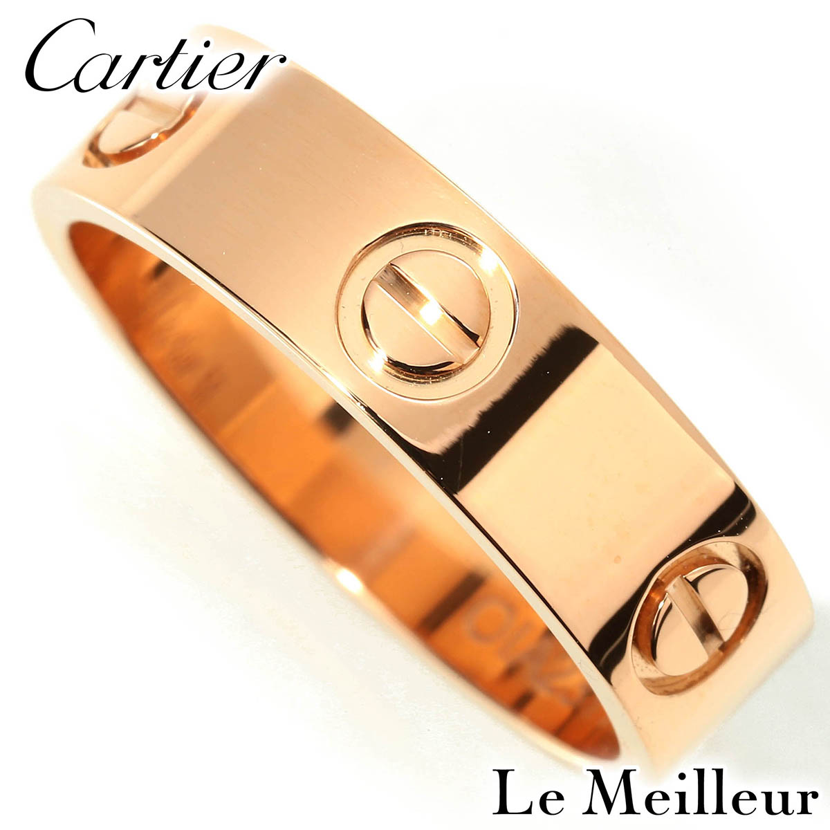 【ポイント5倍★7/25-8/2限定】Cartier カルティエ LOVE ピンクゴールド K18PG リング 15.5号 指輪【中古】【新品仕上げ済】｜Le meilleur（ルメイユ）