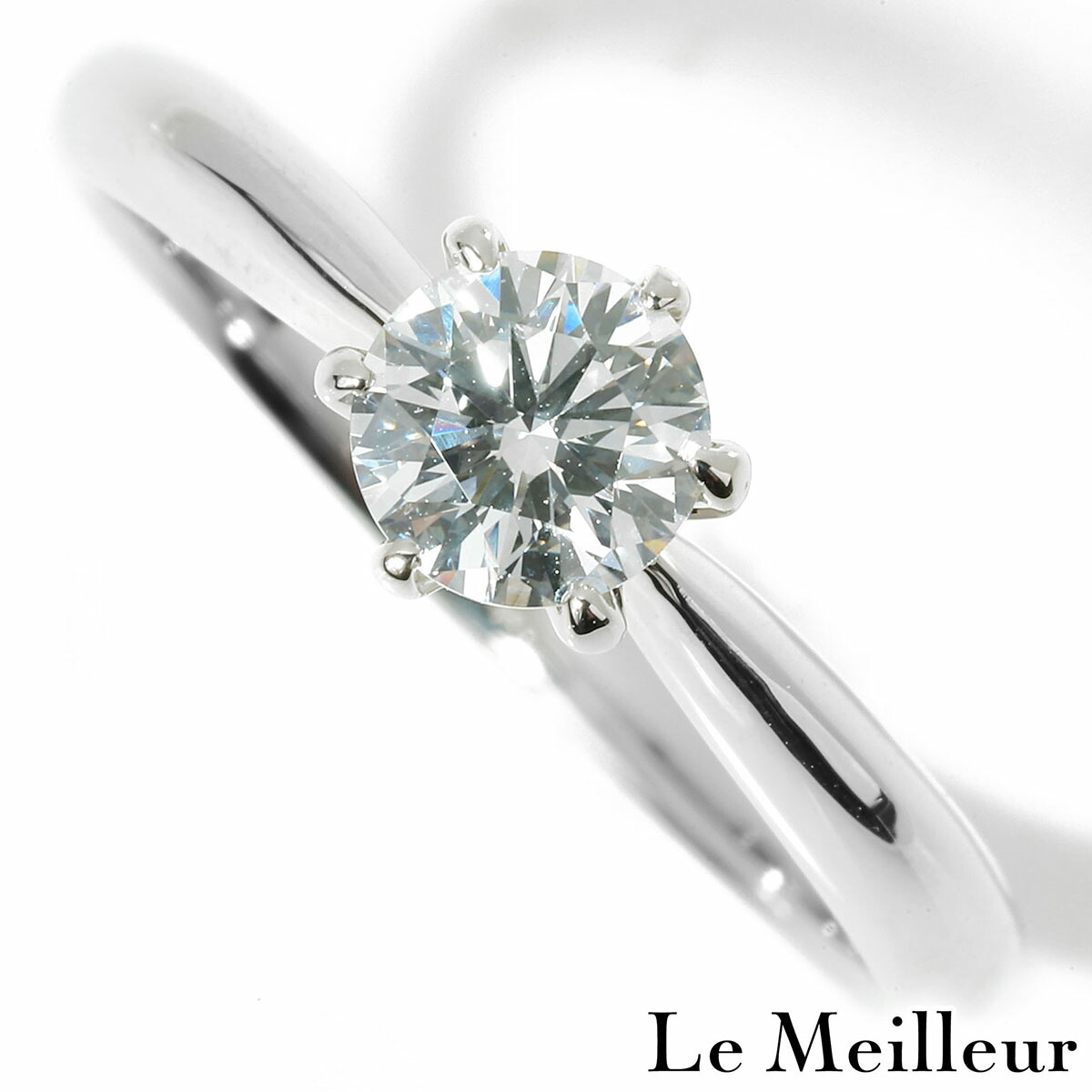 ダイヤモンド 0.513ct プラチナ Pt900 1粒ダイヤリング 12号 指輪【中古】【新品仕上げ済】｜Le meilleur（ルメイユ）