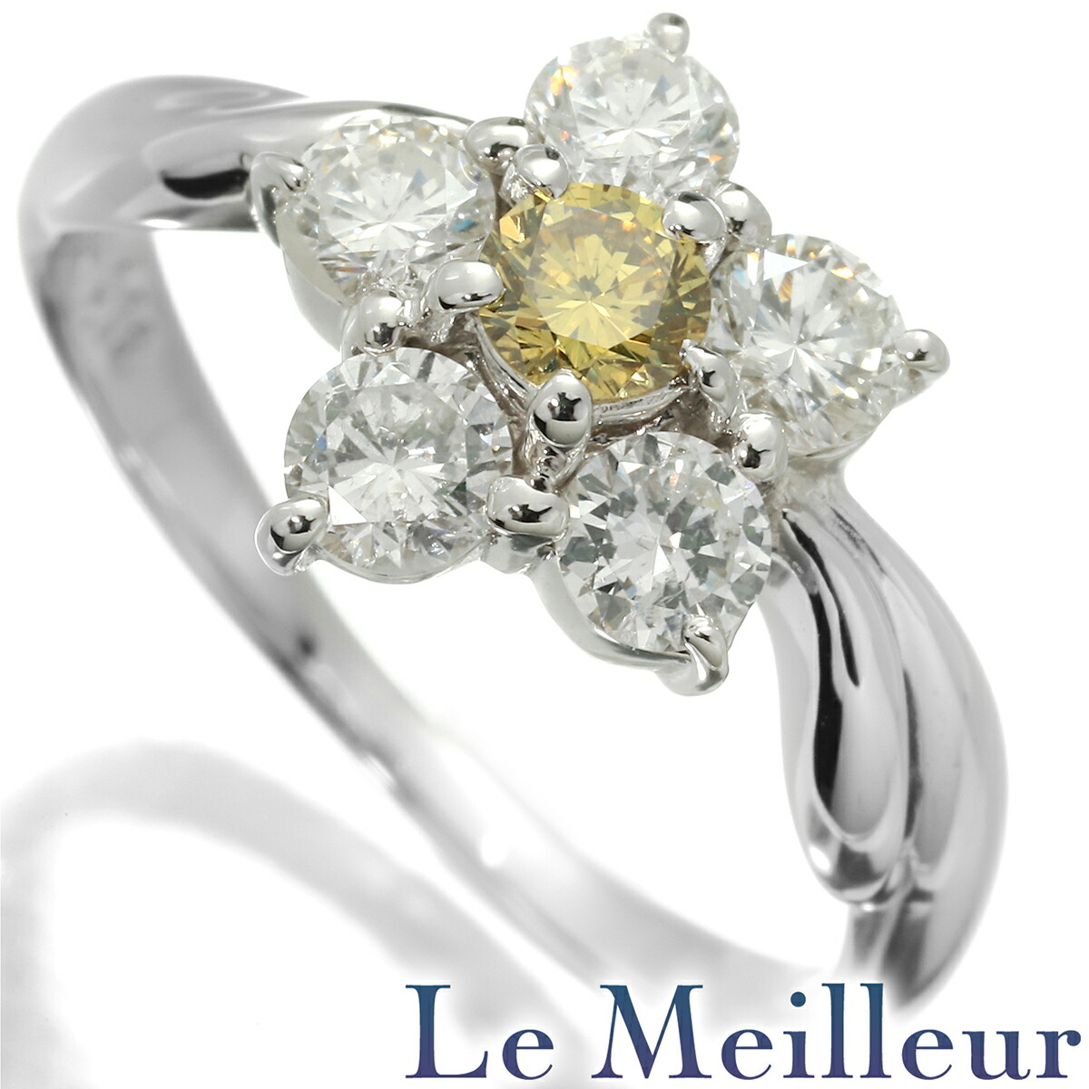 フラワーリング 指輪 ダイヤモンド 0.73ct プラチナ Pt900 11号 【最大5,000円OFFクーポン対象】 55,000円