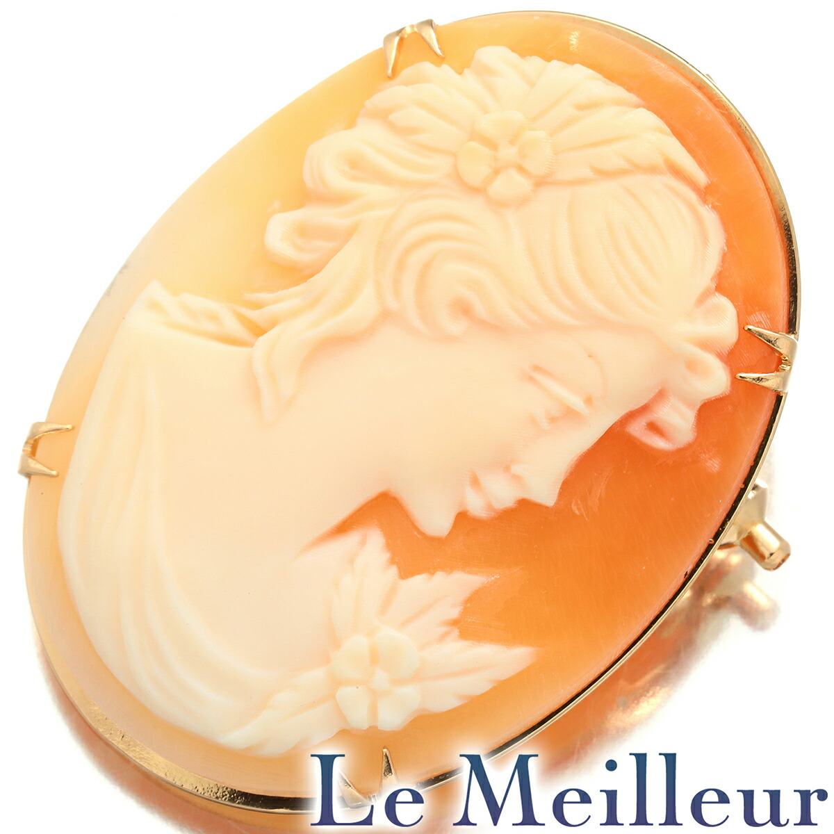 楽天市場】カメオ メタルカメオ アビレ K18 Pt900 プラチナ ゴールド