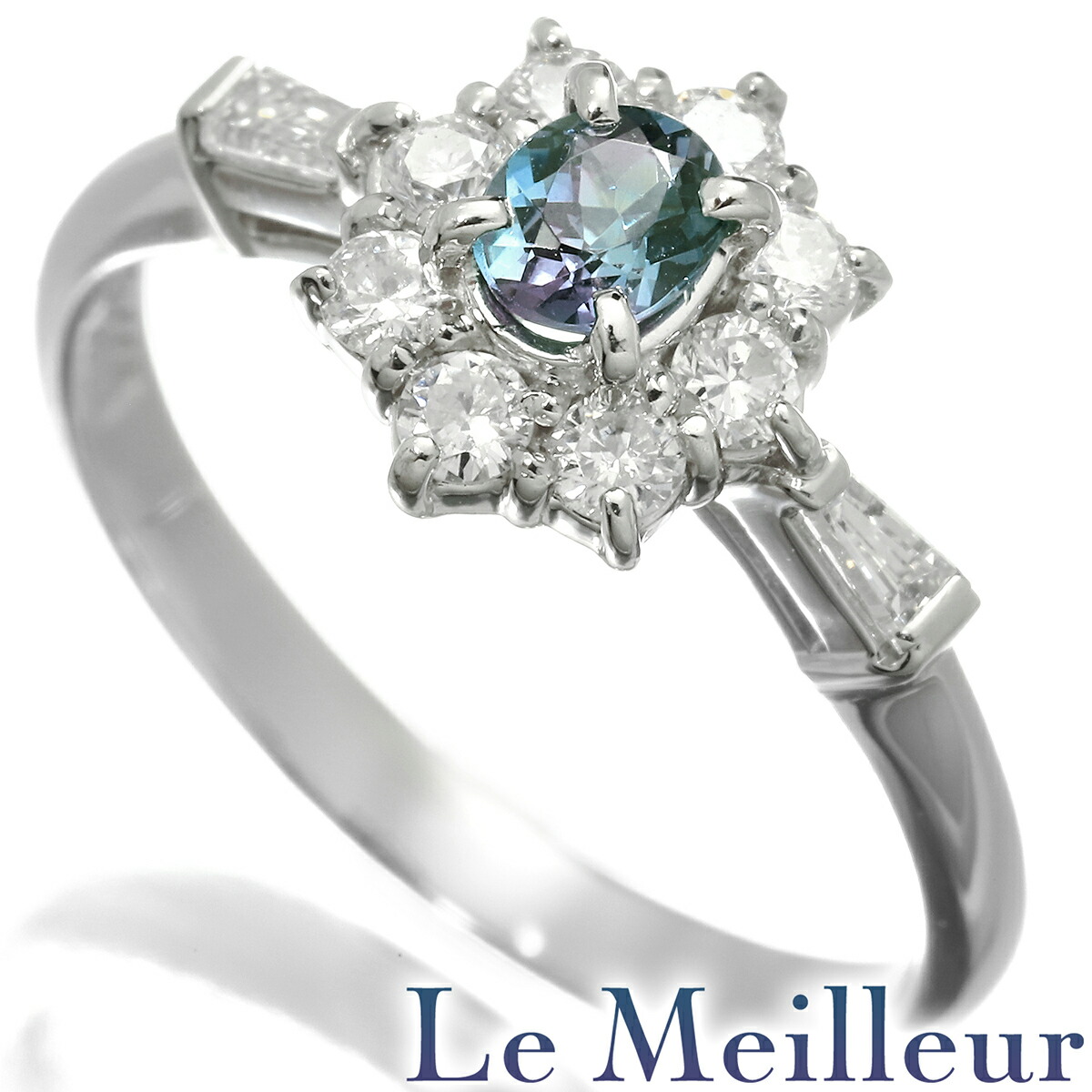 希少 極美品 19号 アレキサンドライト pt900 ダイヤ リング 指輪 楽天市場】アレキサンドライト 0.08ct リング 12号 PT900