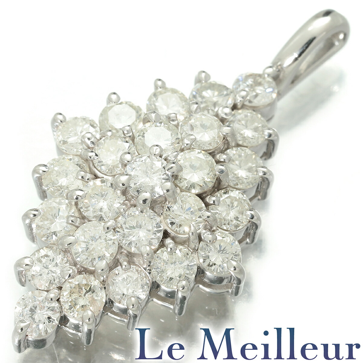 ダイヤモンド 1.85ct プラチナ Pt900 ペンダントトップ 【中古】【新品仕上げ済】 【最大5,000円OFFクーポン対象】