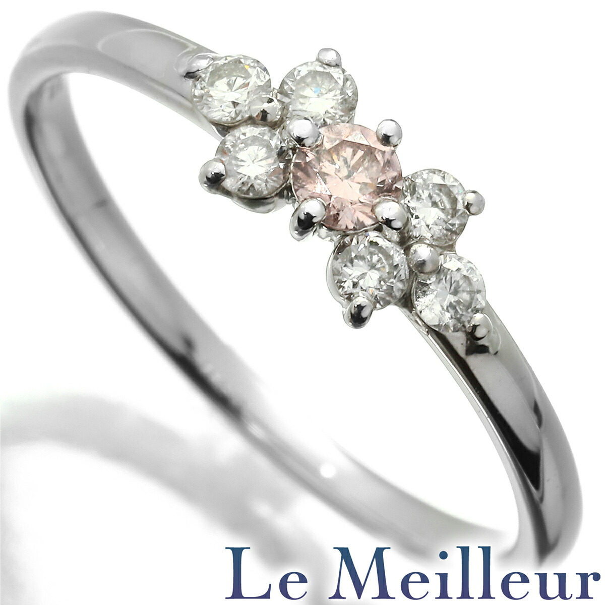 Tk⭐️ ❣️Pt850 ルビー 0.37 ジュエリーマキ ダイヤソーティング