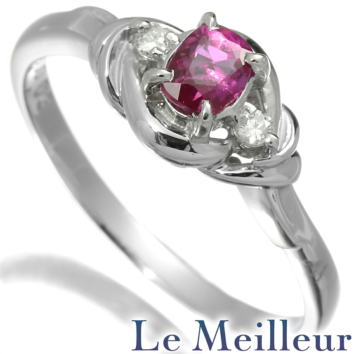 リング ルビー 0.31ct Pt900 11号 【最大5,000円OFFクーポン対象】