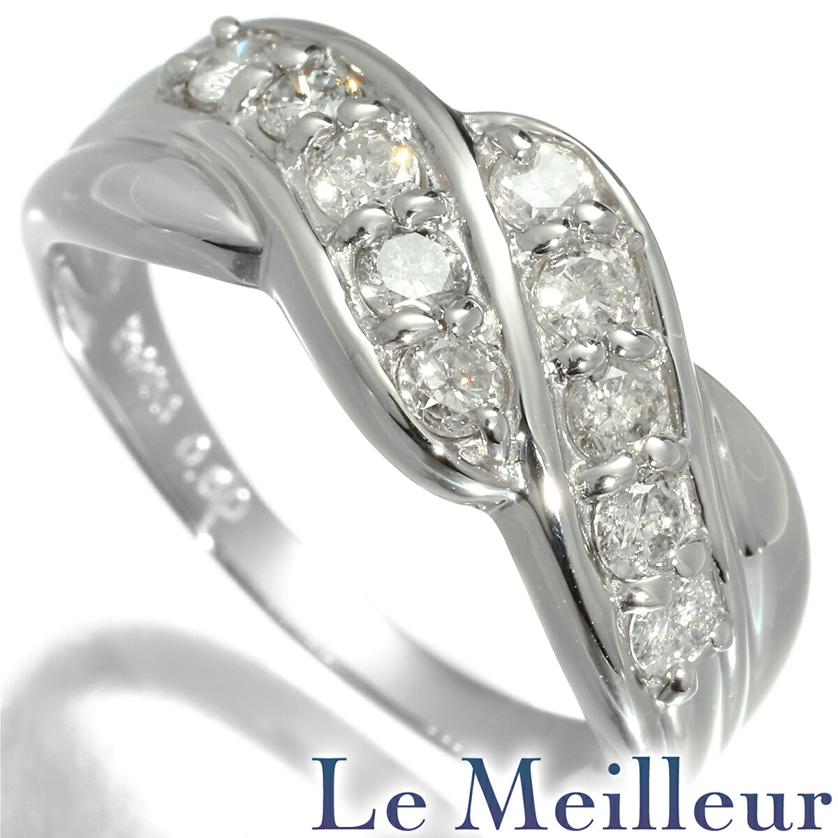 【ポイント5倍★4/20 23:59まで】リング ダイヤモンド 0.50ct Pt900 12号【RE-PRICE】 【最大5,000円OFFクーポン対象】 59,400円