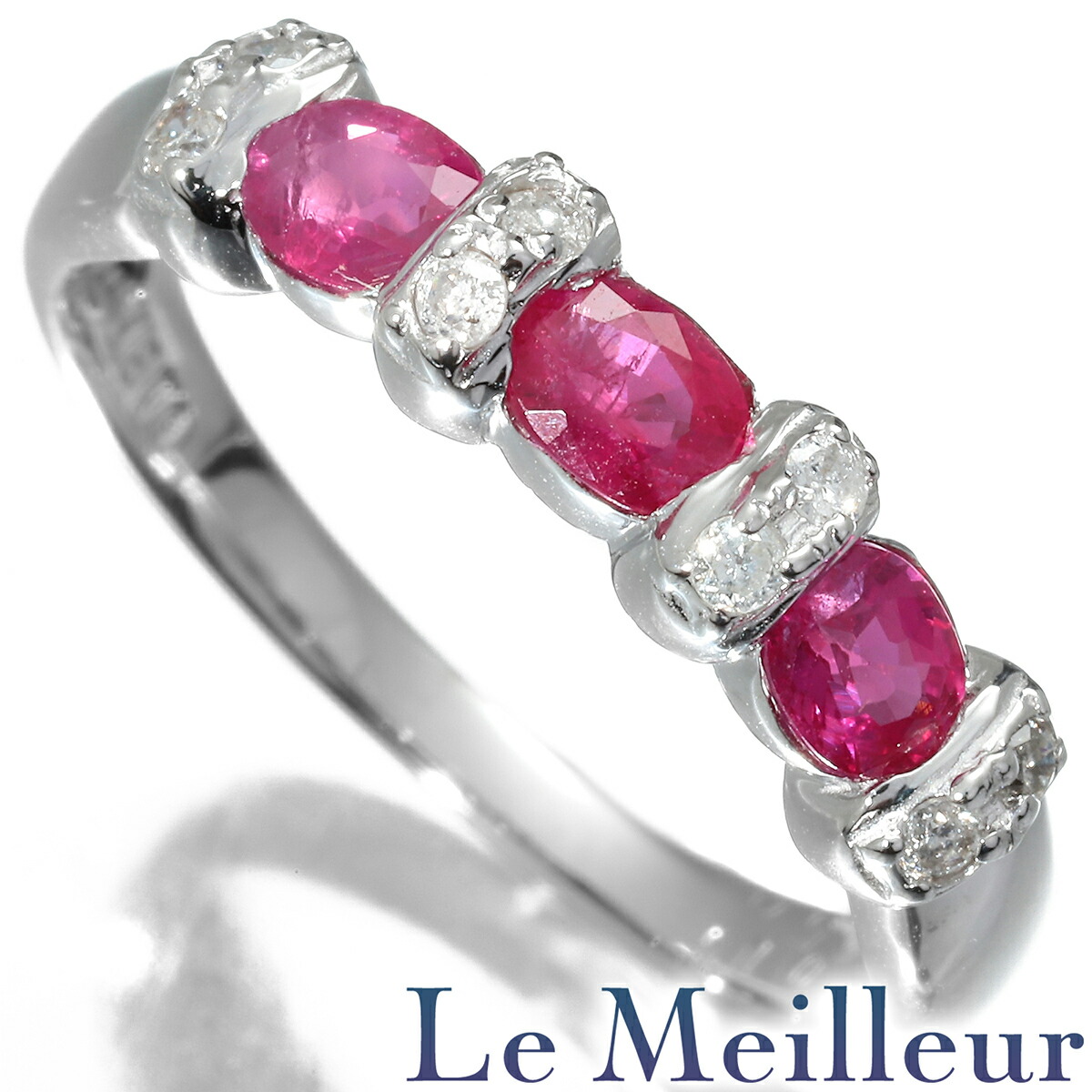 楽天市場】ジュエリーマキ リング 指輪 ルビー 0.65ct ダイヤモンド