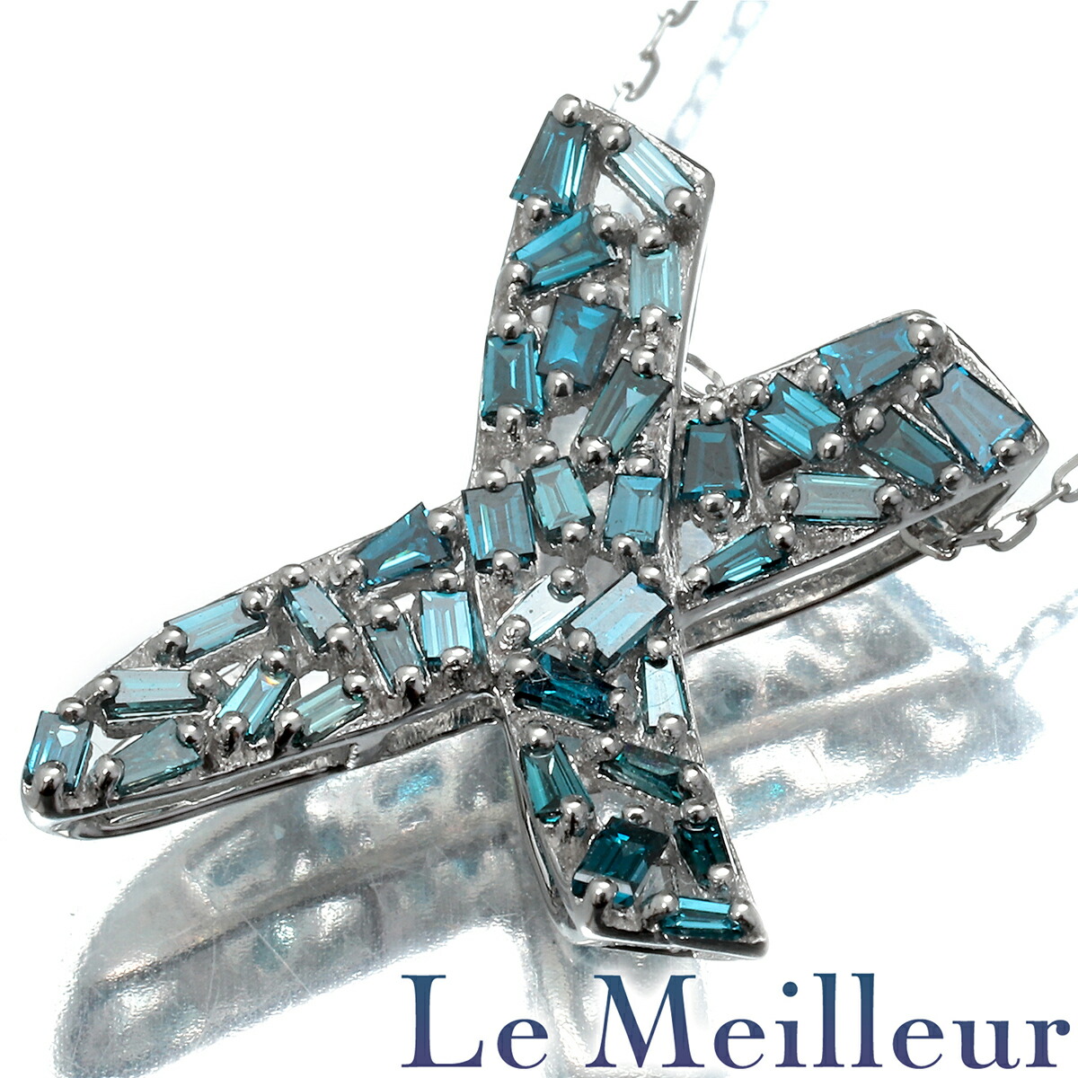 QVC キュー・ヴィー・シー Xデザインペンダントネックレス ダイヤモンド 0.3ct K18 【最大5,000円OFFクーポン対象】