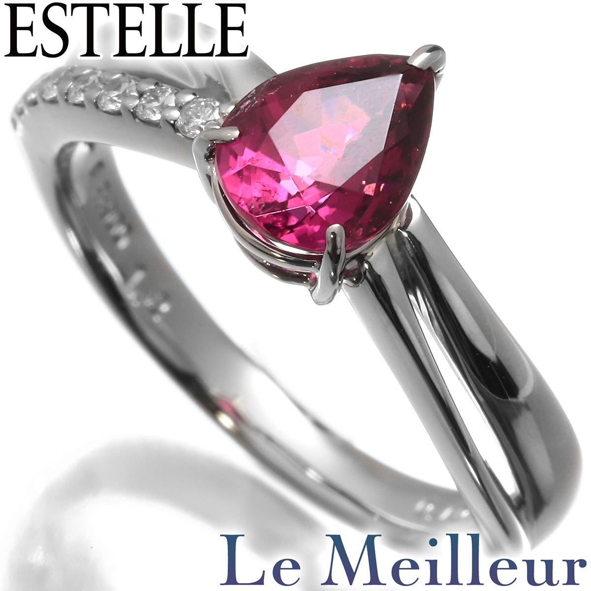 エステール ESTELLE リング ルベライト 1.2ct Pt900 13号【RE-PRICE】|Le meilleur(ルメイユ)