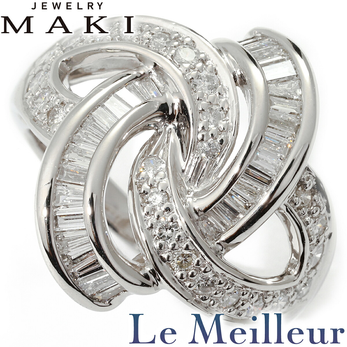 楽天市場】ジュエリーマキ フラワーデザインリング 指輪 ダイヤモンド