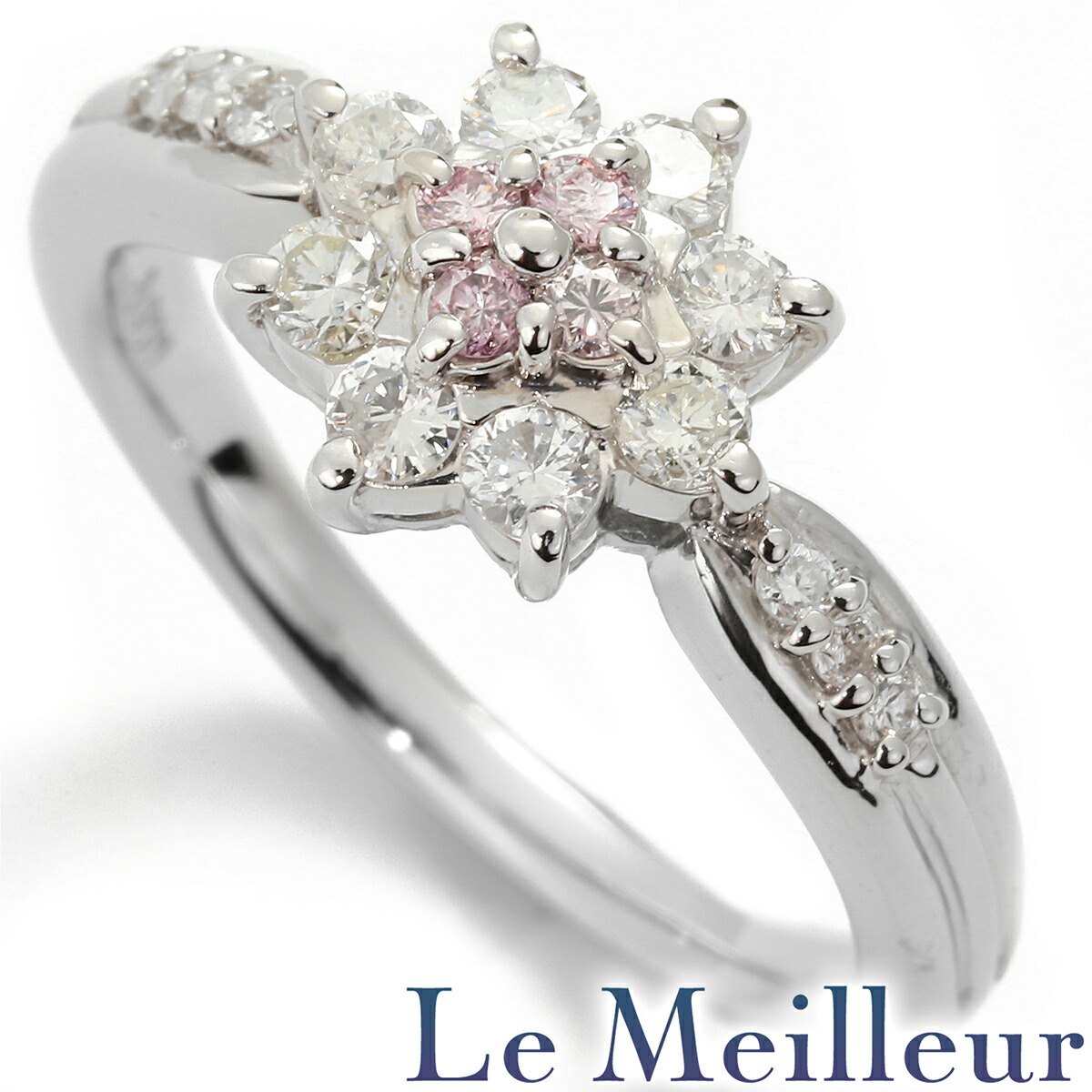 楽天市場】V字デザインリング 2種カット 指輪 ダイヤモンド 1.04ct