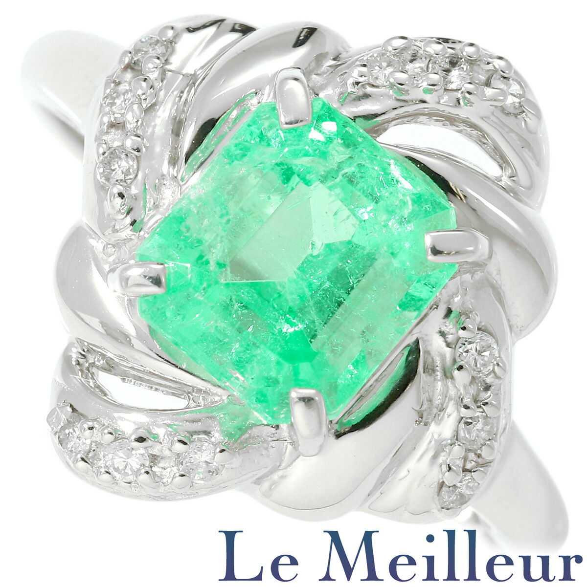 楽天市場】V字デザインリング 2種カット 指輪 ダイヤモンド 1.04ct