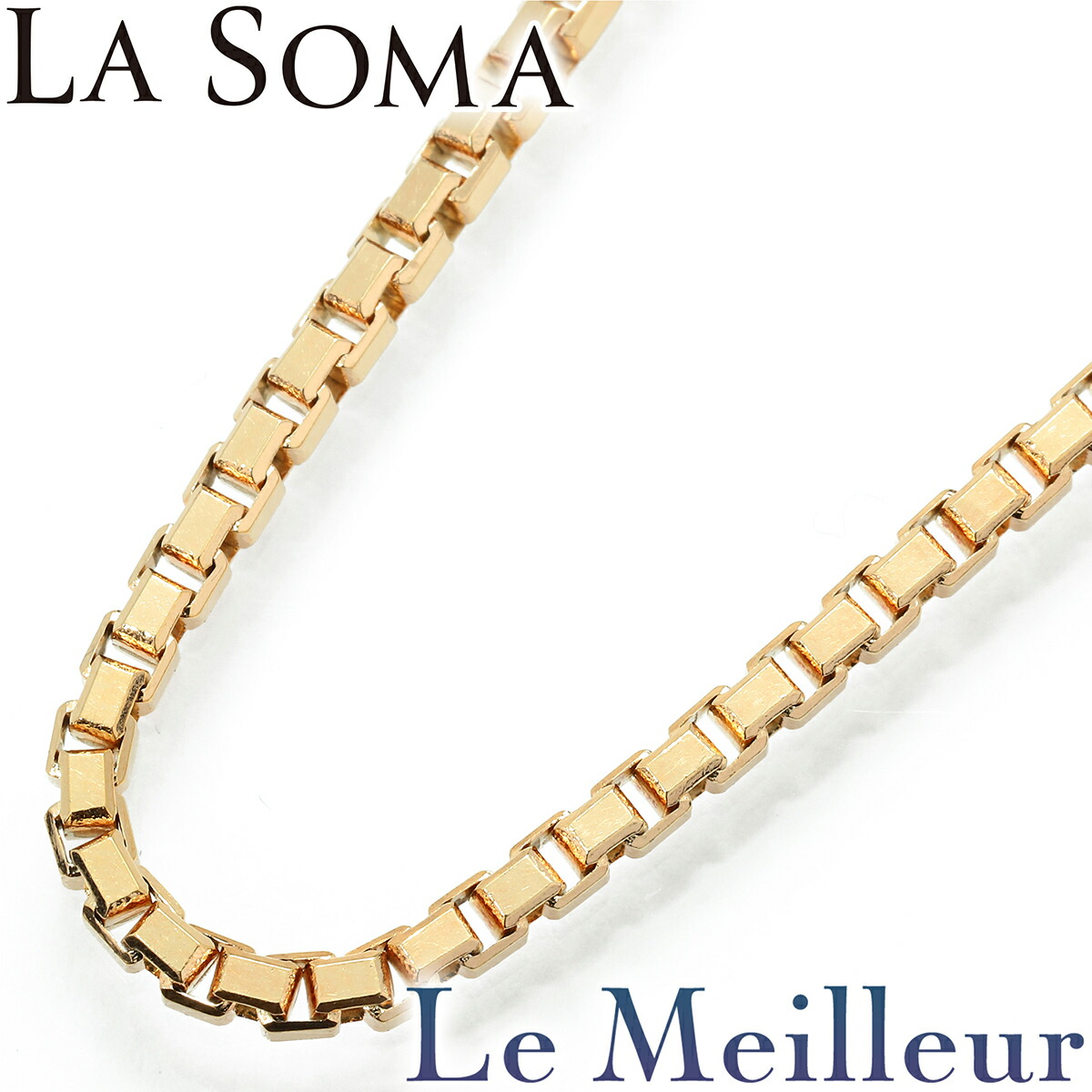 【ポイント5倍★4/20 23:59まで】ラ・ソマ ベネチアンチェーンネックレス K18 LA SOMA 【最大5,000円OFFクーポン対象】