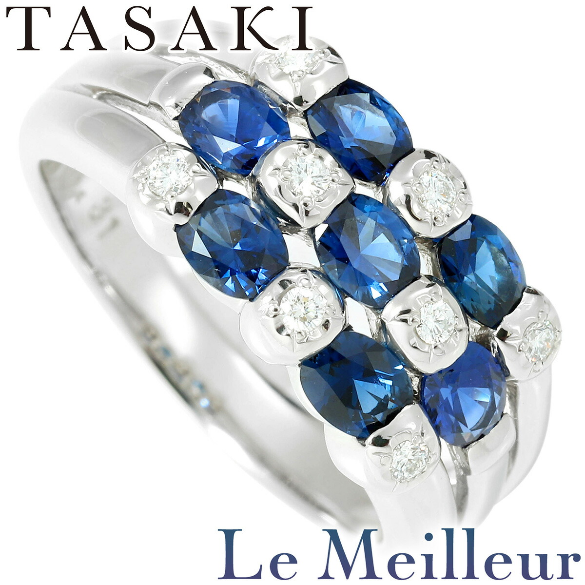 楽天市場】タサキ 指輪 K18YG ピアノライン 20リング 10号