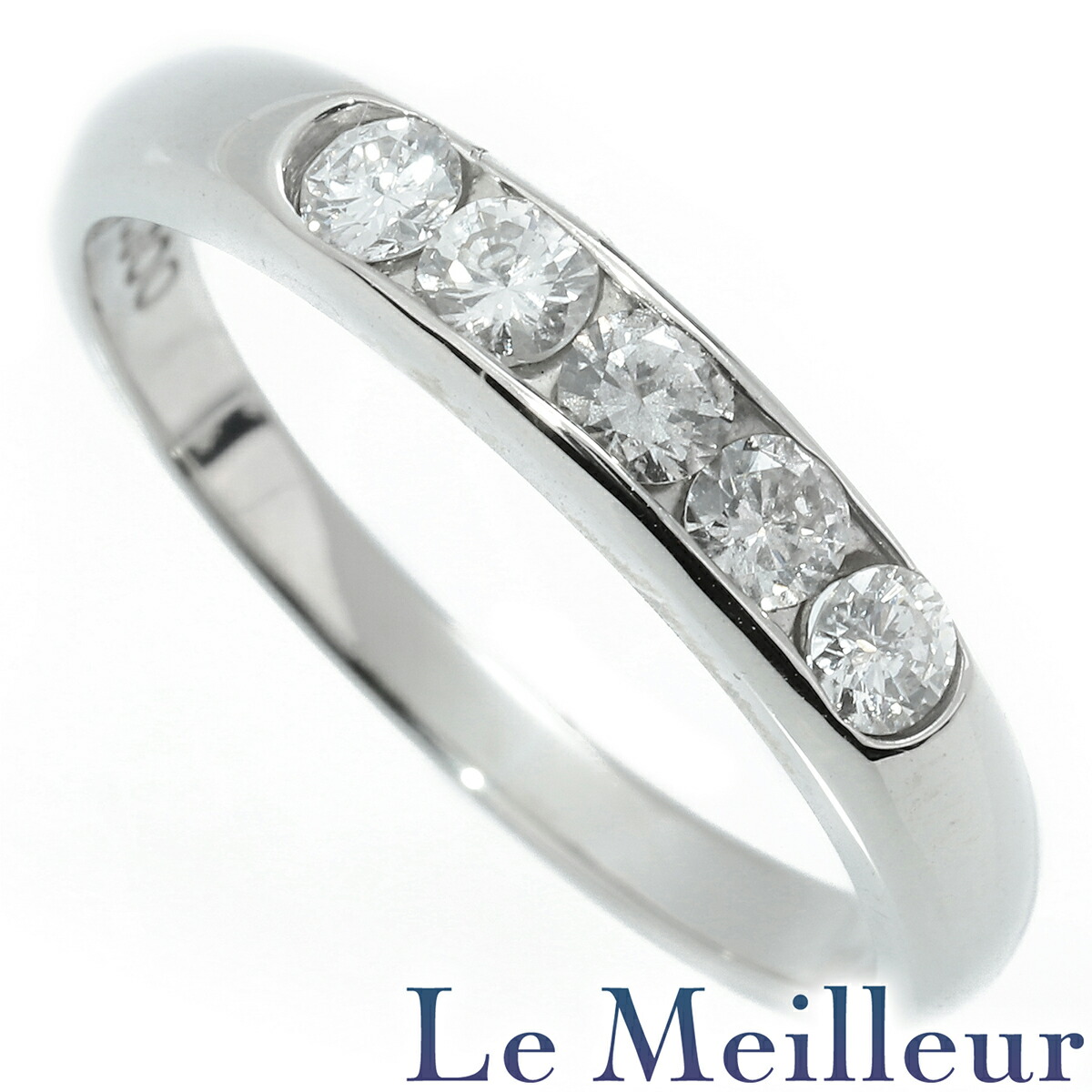 ダイヤモンド 0.33ct プラチナ Pt900 リング 5P 11号 指輪【中古】【新品仕上げ済】【RE-PRICE】 【最大5,000円OFFクーポン対象】